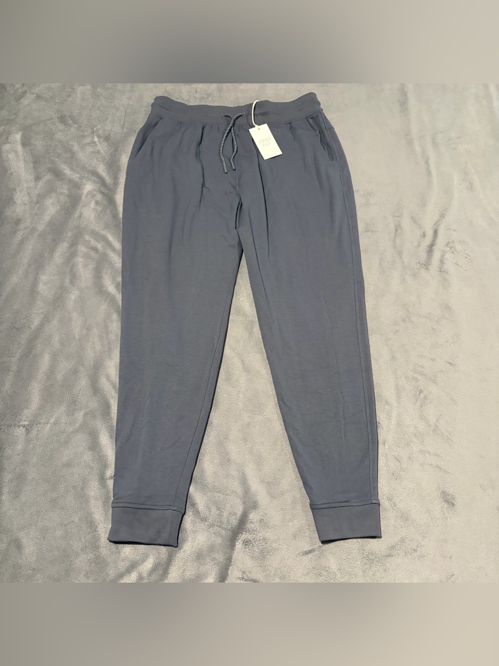 Free Fly Pants Mens Medium Storm Cloud Gray Bamboo Jogger Fleece Lightweight